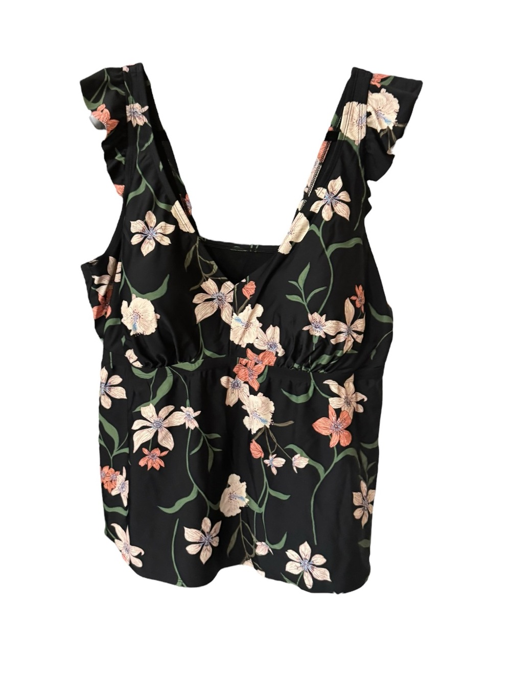 Shade & Shore Swim Top Sz 2X (20-22) NWT Removable Pads